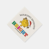 Little Miss Sunshine Making Spirits Bright Serviette (Ecke)