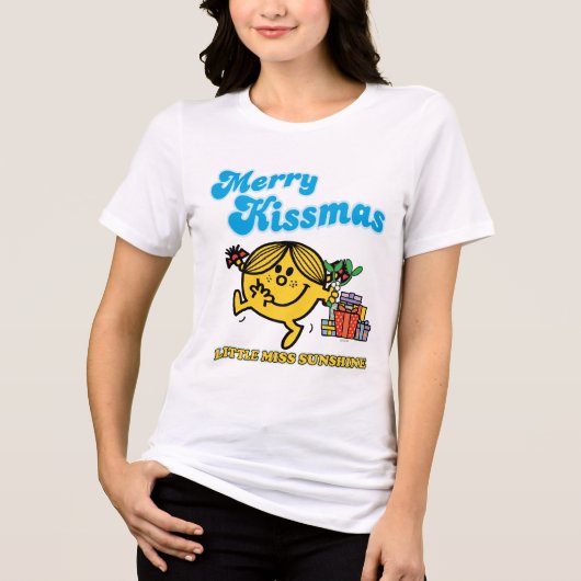 Little Miss Sunshine | Merry Kissmas Tri-Blend Shirt (Vorderseite)