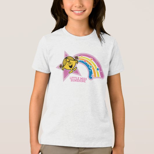 Little Miss Sunshine | Rainbows & Stars Tri-Blend Shirt (Vorderseite)