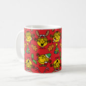 Little Miss Sunshine rotes Weihnachtsmuster Kaffeetasse (Vorderseite Links)