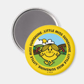 Little Miss Sunshine | Sonnenschein Magnet (Vorderseite/Rückseite)
