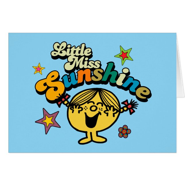 Little Miss Sunshine | Stars und Blume (Vorderseite (Horizontal))