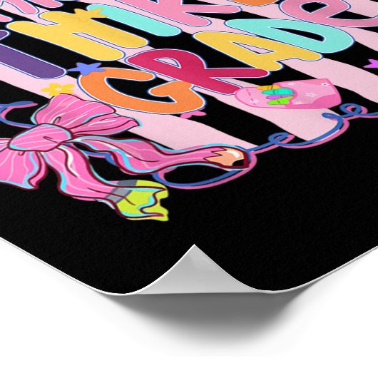 Little Miss Third Grade First Day Of 3rd Grade Coq Poster (Ecke)