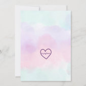 Little Miss Three-nager, Unicorn 3rd Birthday Einladung (Rückseite)