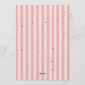 Little Miss Threenager Coquette Bow Einladung (Rückseite)