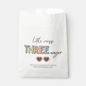 Little Miss Threenager Gastgeschenk Bag Geschenktütchen (Vorderseite)