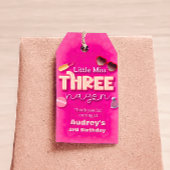 Little Miss Threenager - Mädchen - 3. Geschenkmark Geschenkanhänger