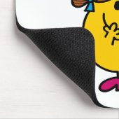 Little Miss Tidy | Schwarze Schrift Mousepad (Ecke)