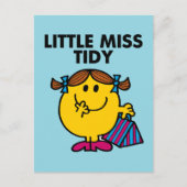 Little Miss Tidy | Schwarze Schrift Postkarte (Vorderseite)