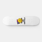 Little Miss Tidy | Schwarze Schrift Skateboard (Horizontal)