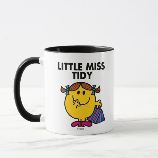 Little Miss Tidy | Schwarze Schrift Tasse (Links)