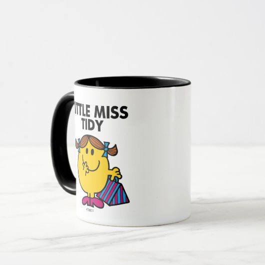 Little Miss Tidy | Schwarze Schrift Tasse (Vorderseite Links)