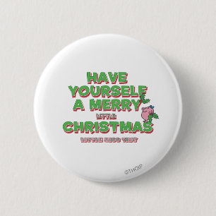 Little Miss Tiny Christmas Button