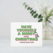 Little Miss Tiny Christmas Feiertagspostkarte (Stehend Vorderseite)