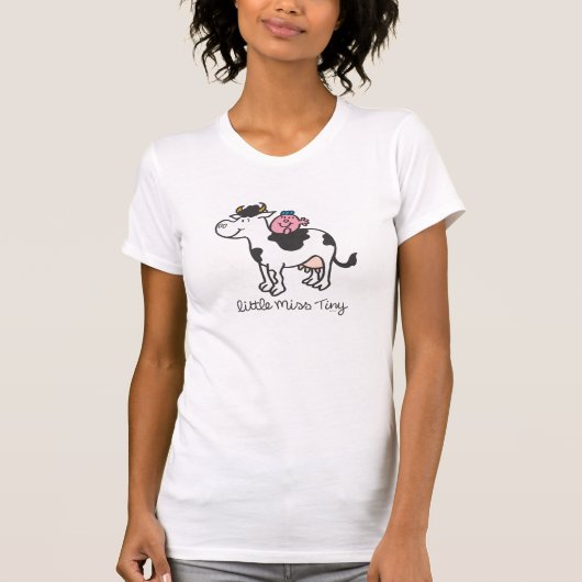 Little Miss Tiny | Reiten von Kuh Baby T-shirt (Vorderseite)
