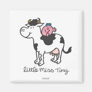 Little Miss Tiny   Reiten von Kuh Magnet