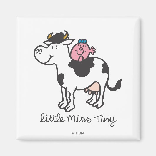 Little Miss Tiny | Reiten von Kuh Magnet (Vorne)