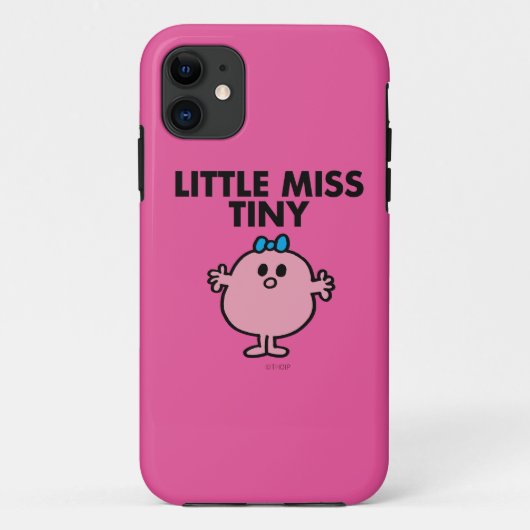 Little Miss Tiny | Schwarze Schrift Case-Mate iPhone Hülle (Rückseite)