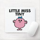 Little Miss Tiny | Schwarze Schrift Mousepad (Mit Mouse)