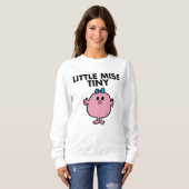 Little Miss Tiny | Schwarze Schrift Sweatshirt (Vorne ganz)