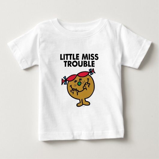 Little Miss Trouble | Lachen Baby T-shirt (Vorderseite)