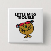Little Miss Trouble | Lachen Button (Vorderseite)