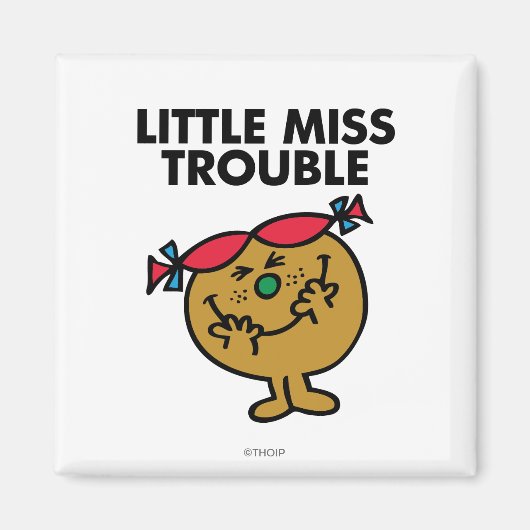 Little Miss Trouble | Lachen Magnet (Vorne)