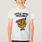 Little Miss Trouble | Lachen Tri-Blend Shirt (Vorderseite)