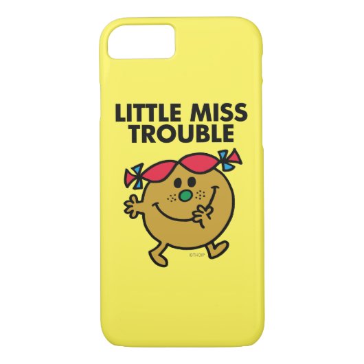 Little Miss Trouble | Schwarze Schrift Case-Mate iPhone Hülle (Rückseite)