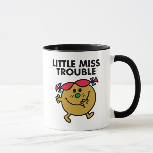 Little Miss Trouble | Schwarze Schrift Tasse (Rechts)