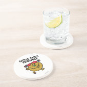 Little Miss Trouble | Schwarze Schrift Untersetzer (Seite)