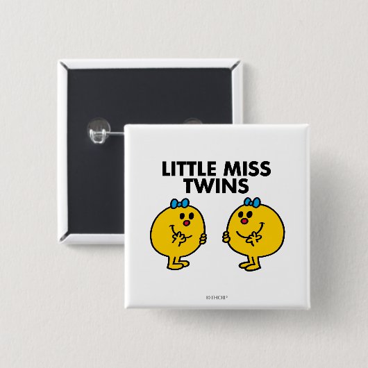 Little Miss Twins | Zwei viel Spaß Button (Vorne & Hinten)