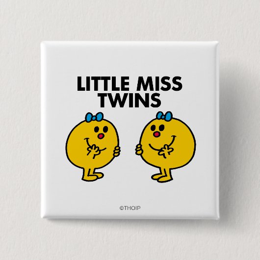 Little Miss Twins | Zwei viel Spaß Button (Vorderseite)