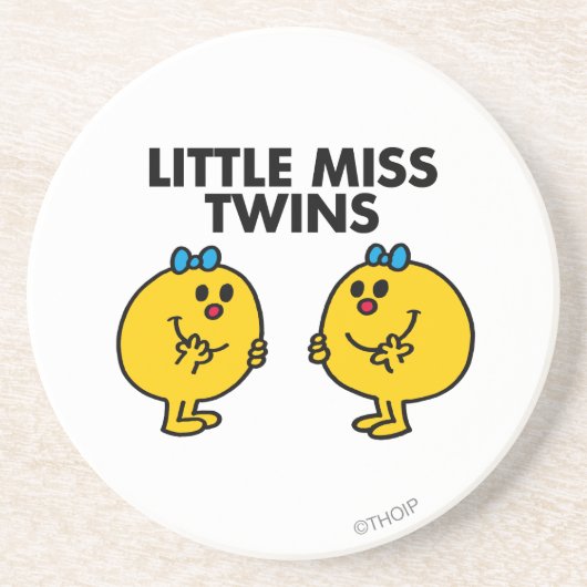 Little Miss Twins | Zwei viel Spaß Getränkeuntersetzer (Vorne)