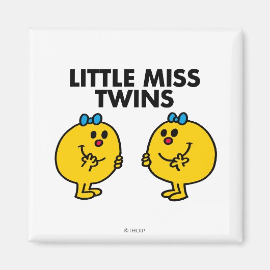 Little Miss Twins | Zwei viel Spaß Magnet (Vorne)