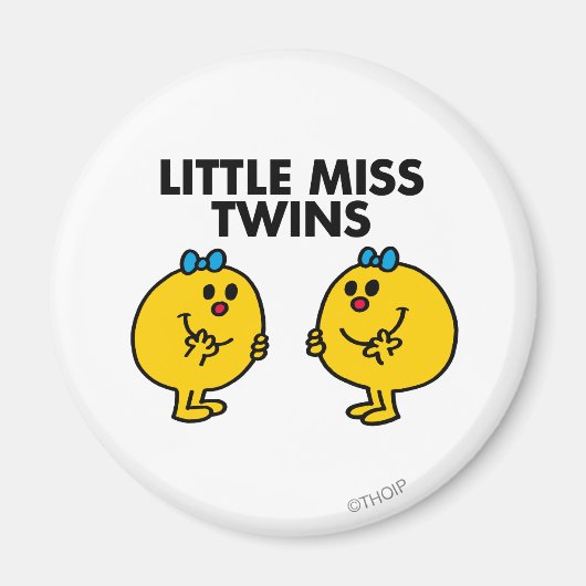 Little Miss Twins | Zwei viel Spaß Magnet (Vorne)