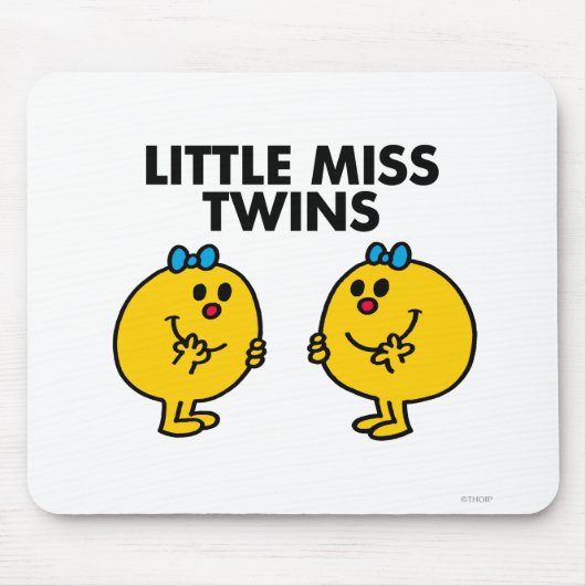 Little Miss Twins | Zwei viel Spaß Mousepad (Vorne)