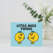 Little Miss Twins | Zwei viel Spaß Postkarte (Stehend Vorderseite)