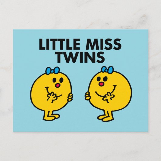 Little Miss Twins | Zwei viel Spaß Postkarte (Vorderseite)