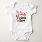 Little Miss Valentine Baby Strampler (Vorderseite)