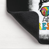 Little Miss Vorschool Gefärbte Krawatte Messy Bun  Mousepad (Ecke)