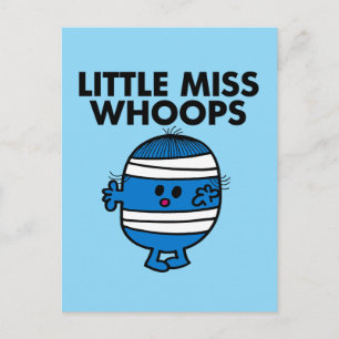 Little Miss Whoops mit Verband Postkarte