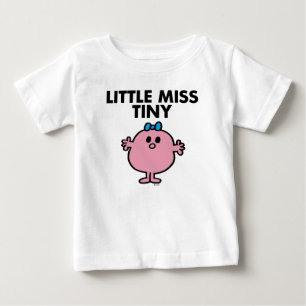 Little Miss Winzig Schwarze Schrift Baby T-shirt