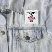 Little Miss Winzig | Schwarze Schrift Button (Beispiel)