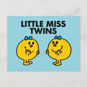 Little Miss Zwillinge Zwei Mal so viel Spaß Postkarte