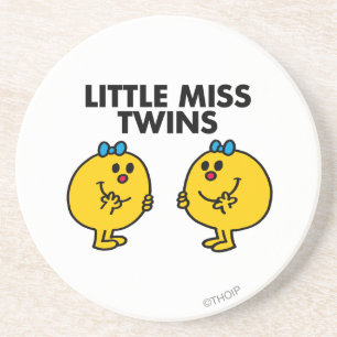 Little Miss Zwillinge Zweimal so viel Spaß Getränkeuntersetzer