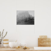 Little Missouri Butte Beyod Field and Trees Poster (Küche)