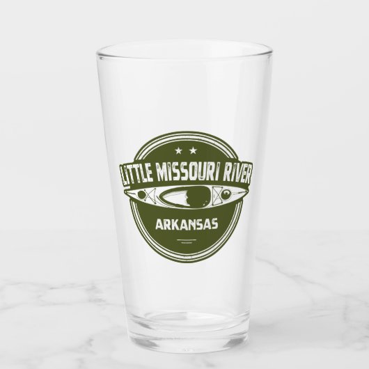 Little Missouri River Arkansas Kayaking Glas (Vorderseite)