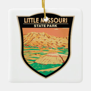 Little Missouri State Park North Dakota Vintage au Keramikornament