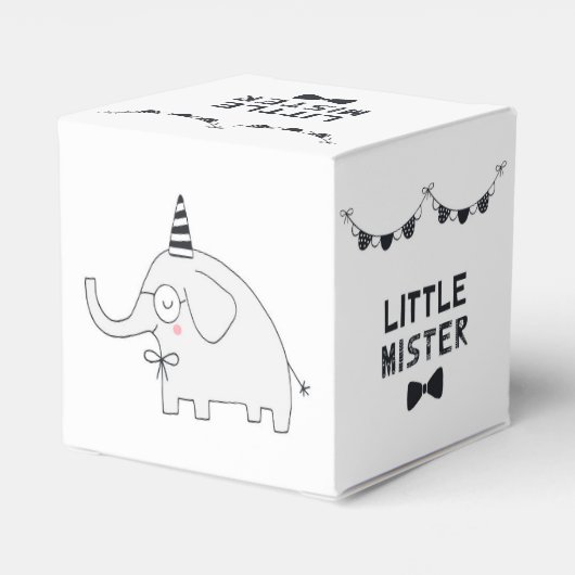Little Mister | Baby Party Elephant | Geschenkschachtel (Rückseite)